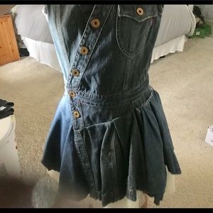 Reconstructed Levi’s denim dress